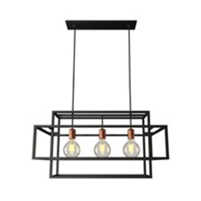 Pendente-Gabbia-Linea-M-3XE27-Preto-Opalino-2338831