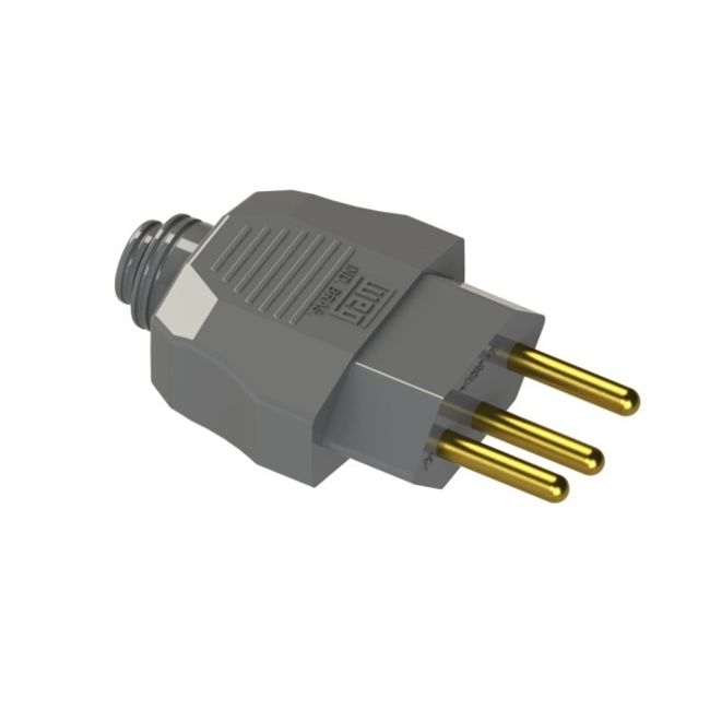 Plugue-Macho-180º-2P-T-20A-Cinza-Weg-1800167