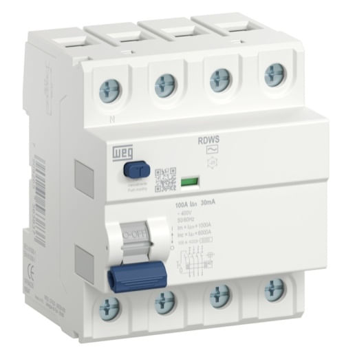 Interruptor-nominal-residual-63A-Tetrapolar-Branco-RDWS-AC-30mA-Weg-1799479