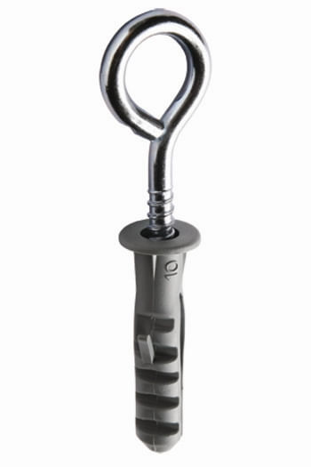 Pitão Com Aba 4.4 X 72mm Com Bucha Para Bloco Oco 8mm 2 Unidades Fixtil