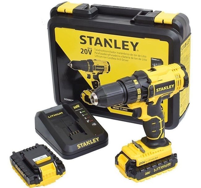 Parafusadeira/Furadeira 20V Bivolt c/ Íon de Lítio Stanley