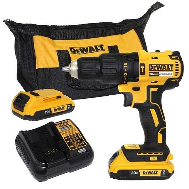 Parafusadeira/Furadeira de Impacto 1/2" 20V 2VVR c/ 2 Baterias de Íons de Lítio 20V 2Ah e Bolsa Stanley