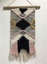 Macrame de Parede Colorido 30X45cm