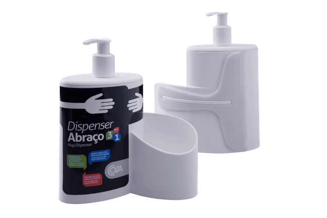 Dispenser Abraço Basic s/ Rodo 600mL Branco Brinox