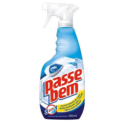 Facilitador p/ Passar Roupas Pulverizador 500mL Passe Bem
