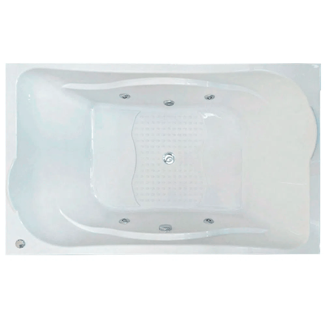 Banheira Ancona Cril 170x110cm Branca 001.10382301 Aquaplas