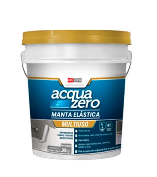 Manta Acrílica Impermeabilizante Acqua Zero 20Kg Branco Drylevis