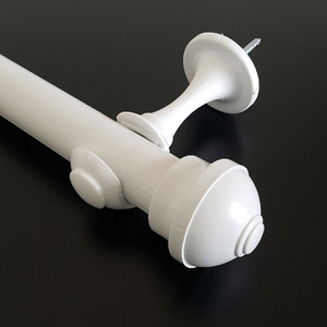 Kit varão para cortina 19mmx3m aço branco Pratic Line Perfitec