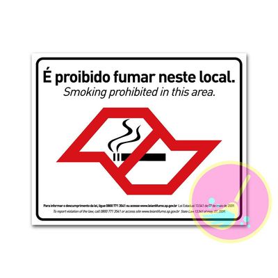 Placa-em-Poliestireno-15x20cm-Proibido-Fumar-Lei-SP-Sinalize-976326