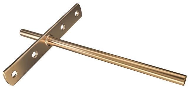 Suporte para prateleira invisível 25cm bicromatizado Zamar