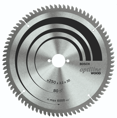 Disco-de-Serra-Cirular-Optiline-254X30mm-80D-Bosch-2349663