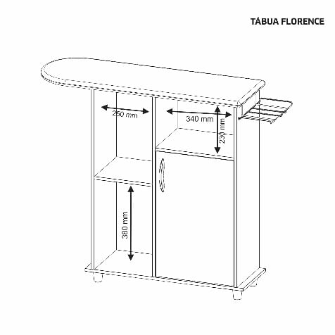 Tábua de Passar Florence Notável