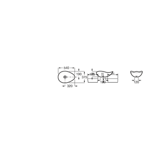 Cuba Apoio Oval 540X375cm Ruy Ohtake Blanco Matte Roca Roca