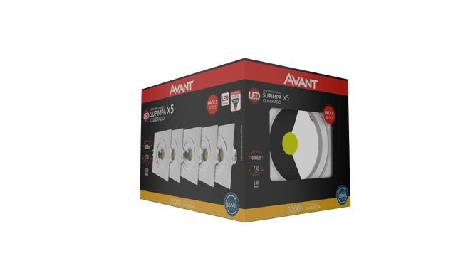 Kit-5-Spot-Led-Supimpa-Quadrado-Embutir-3000K-5W-Bivolt-Avant-2355183
