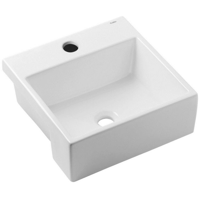 Cuba-Semi-Encaixe-Quadrada-Q2-Com-Mesa-Basica-41x41-cm-Branco-Mate-Celite-2357887