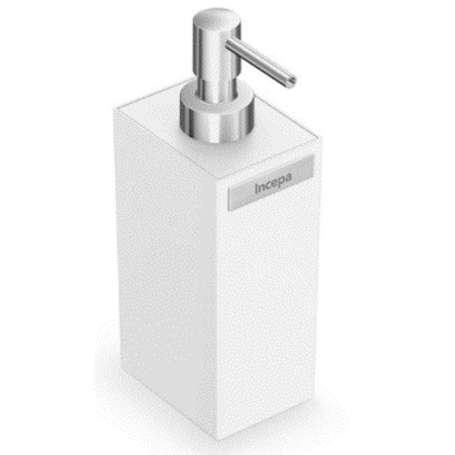 Cuba-de-apoio-com-dispenser-retangular-platinum-62x425cm-branco-mate-Incepa-2359510