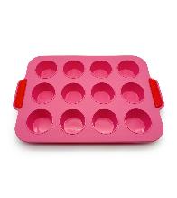 Forma-para-12-cupcakes-de-silicone-rosa-Oikos-2363763