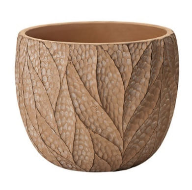 Cachepot Em Cimento Marrom 15x19x19cm Mart