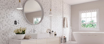 Revestimento Esmaltado 45x90cm Caixa com 2 m² Branco Quantum Carrara Biancogres