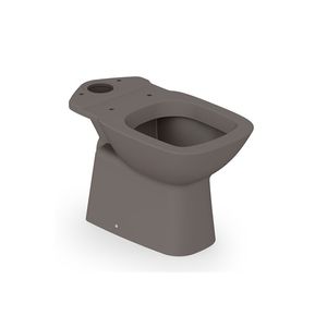 Vaso Sanitário com Caixa Acoplada e Complementos de Instalação e Assento Debba Classic Café