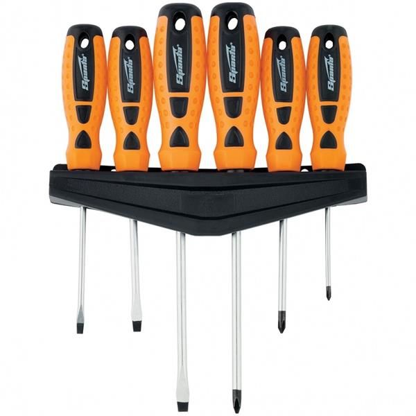 Jg Chaves De Fenda Phillips Point Crv Cabo Dupla Injeção 6Peças