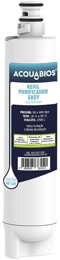 Refil Para Purificador De Água POU Easy Acquabios