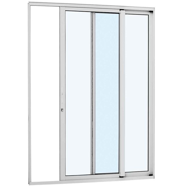 Porta-de-Correr-em-Aluminio-216x160x87cm-2-Folhas-Vidro-Inteirico-Direita-Alumifort-Sasazaki-1530321