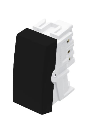 Modulo interruptor simples 16a/250v/preta