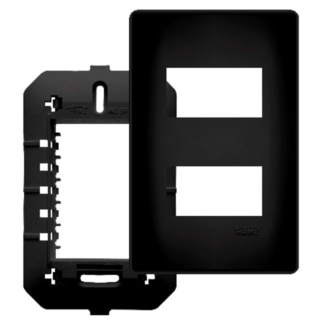 Placa-4x2-2-modulos-distanciados-com-suporte-preta-2373050