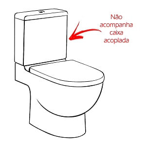 Vaso Sanitário para Caixa Acoplada Dália Branco Fiori