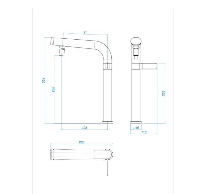 Torneira Mesa Deca Click Para Cozinha Bica Alta Click Frontal Cromado Deca
