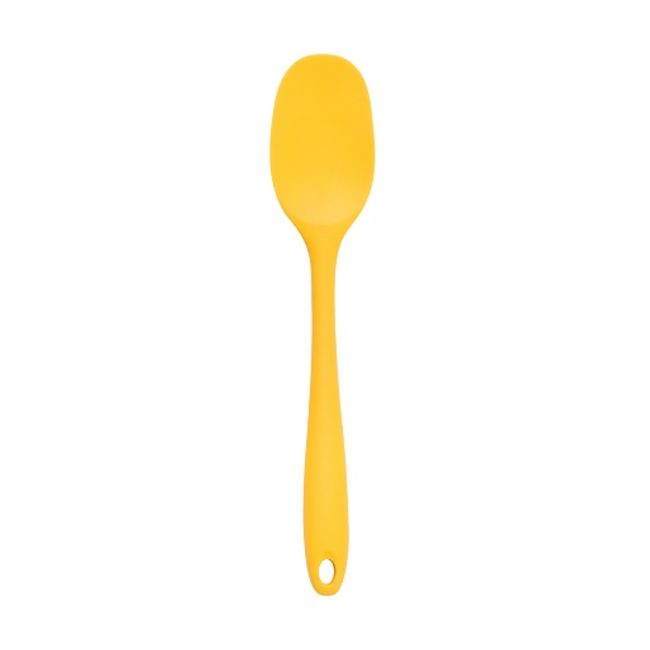 Espatula-de-silicone-duplo-redonda-amarela-Oikos-2373700