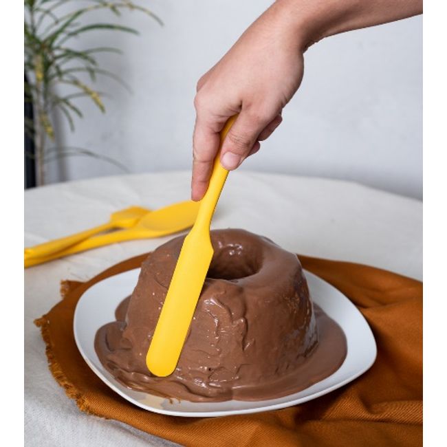 Espatula-de-confeiteiro-de-silicone-duplo-pequena-amarela-Oikos-2373858