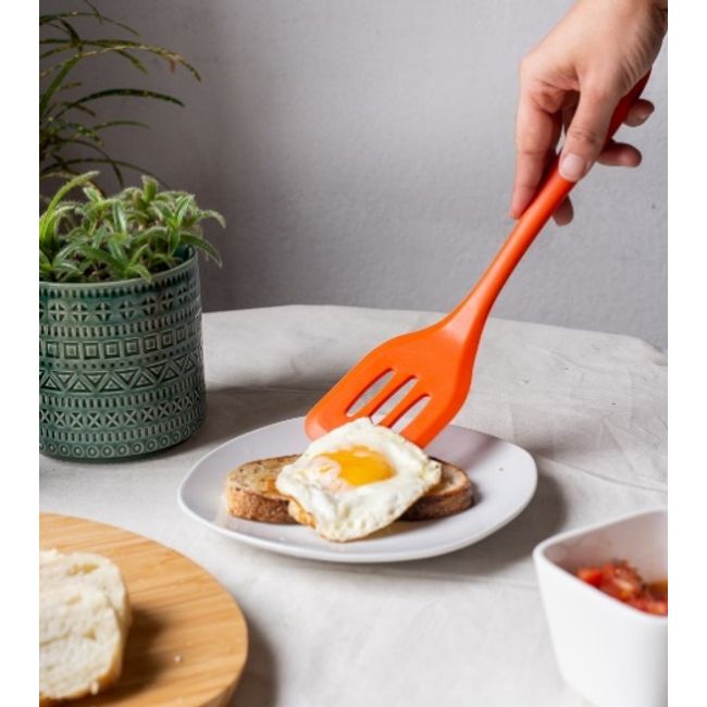 Espatula-vazada-de-silicone-duplo-laranja-Oikos-2373874