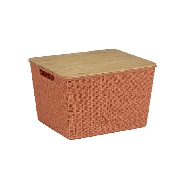 Caixa-organizadora-com-tampa-de-bambu-18l-terracota--Oikos-2374048