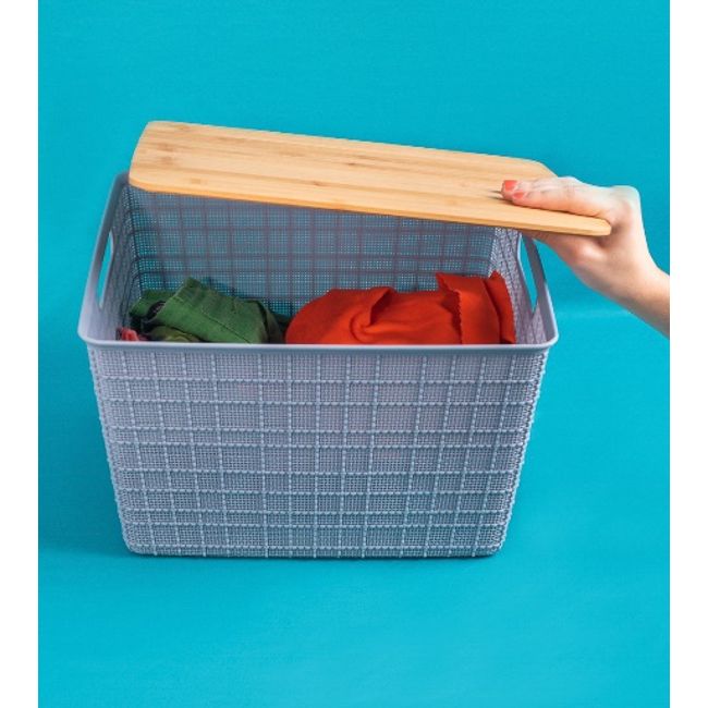 Caixa-organizadora-com-tampa-de-bambu-18l-azul-Oikos-2374064