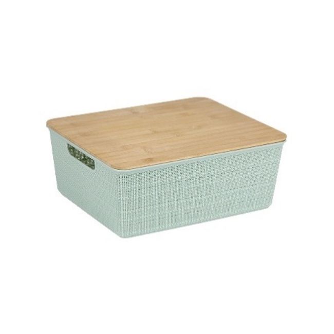 Caixa-organizadora-com-tampa-de-bambu-12l-verde-salvia-Oikos-2374080