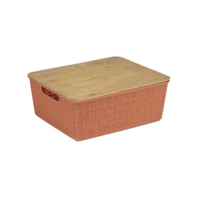 Caixa-organizadora-com-tampa-de-bambu-12l-terracota-Oikos-2374072