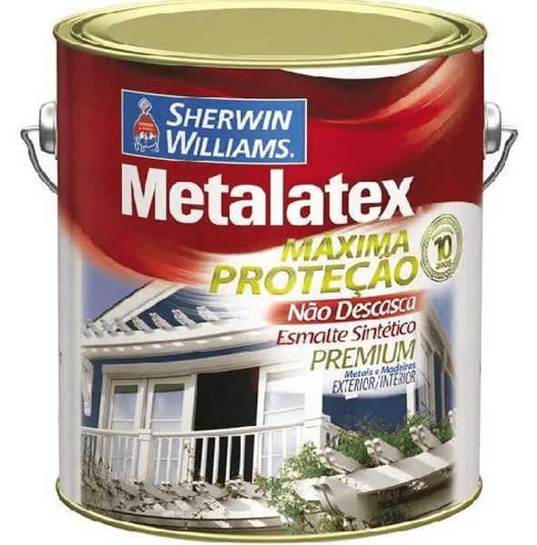 Metalatex esmalte fosco preto3,6 l Sherwin-Willians