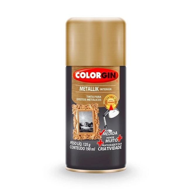 Spray metallik dourado 190 ml