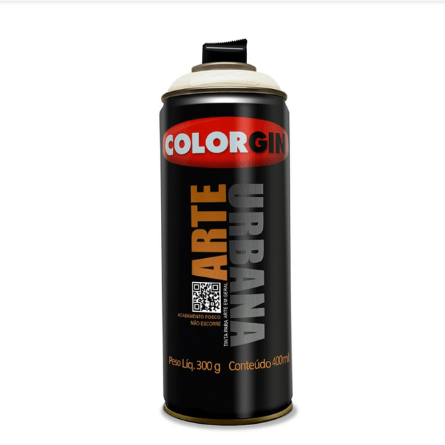 Tinta spray arte urbana branco 400ml 944 colorgin