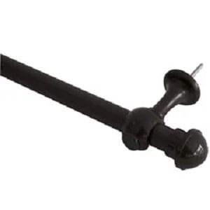 Kit varão para cortina 19mmx2m aço tabaco Pratic Line Perfitec