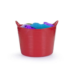 Cesto multiuso flexível Arthi 15L de plástico vermelho