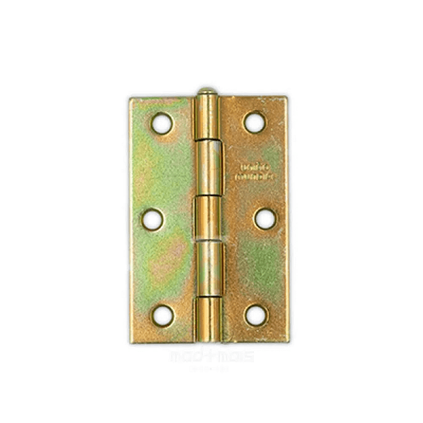 Dobradiça Bicromatizada 2" x 1.1/2" com Parafuso para Aglomerado 3.0 x 16 Cabeça Chata Phllips 3.0mm x 16mm Fixtil