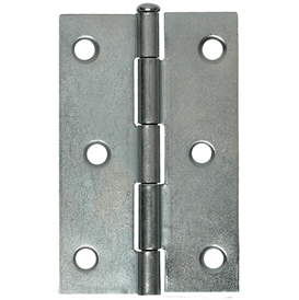 Dobradiça Zincada 4" x 2.5/8" com Parafuso Madeira Cabeça Chata Phillips 4.2mm x 22mm Fixtil