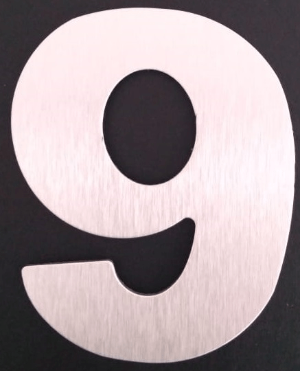 Número 9 Alumínio Composto 12,5cm Fixtil