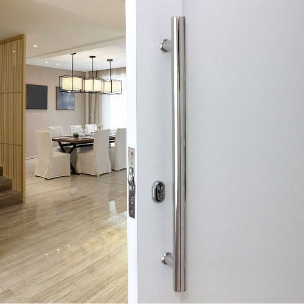 Puxador Duplo Pop Line Tubular 22x500x400mm Aço Inox 201 Polido Geris