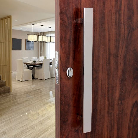 Puxador Duplo Pop Line Planus 10x30x400x300mm Aço Inox 201 Polido Geris