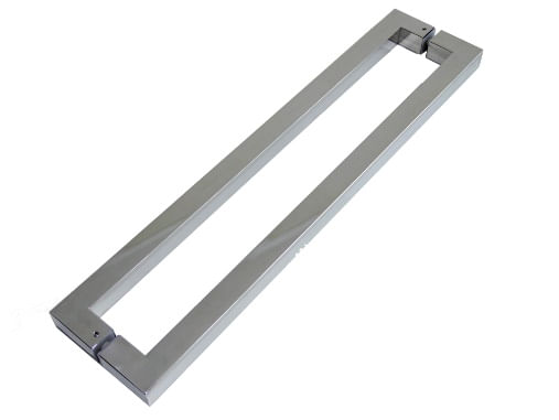 Puxador Duplo Goal 30x30x1000mm Aço Inox 304 Polido Geris