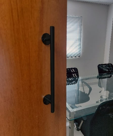 Alça Multiuso Molise 192mm Aço Inox 201 Preto Geris